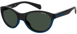 Gafas Junior - Polaroid Junior - PLD 8042/S - OY4 (M9) BLACK AZURE // GREY POLARIZED