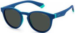 Gafas Junior - Polaroid Junior - PLD 8048/S - 465 (M9) AZURE GREEN // GREY POLARIZED