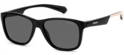 Gafas Junior - Polaroid Junior - PLD 8052/S - 9HT (M9) BLACK IVORY // GREY POLARIZED