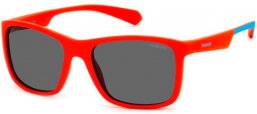 Gafas Junior - Polaroid Junior - PLD 8053/S - 4E3 (M9) RED BLUE // GREY POLARIZED