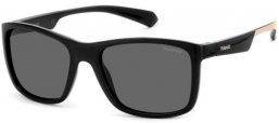 Gafas Junior - Polaroid Junior - PLD 8053/S - 9HT (M9) BLACK IVORY // GREY POLARIZED