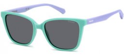 Gafas Junior - Polaroid Junior - PLD 8062/S - WK2 (M9) AQUA // GREY POLARIZED