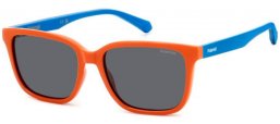 Gafas Junior - Polaroid Junior - PLD 8063/S - L7Q (M9) ORANGE // GREY POLARIZED