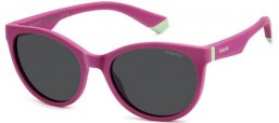 Gafas Junior - Polaroid Junior - PLD 8065/S - QHO (M9) CYCLAMEN // GREY POLARIZED