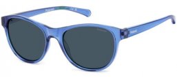 Gafas Junior - Polaroid Junior - PLD 8066/S - PJP (C3) BLUE // BLUE GREY POLARIZED