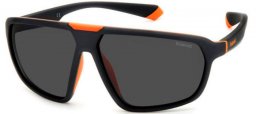 Gafas de Sol - Polaroid - PLD 2142/S - RC2 (M9) MATTE BLACK ORANGE // GREY POLARIZED