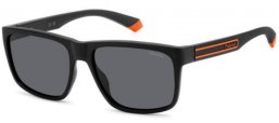 Gafas de Sol - Polaroid - PLD 2149/S - 8LZ (M9) BLACK ORANGE // GREY POLARIZED