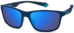 Gafas de Sol - Polaroid - PLD 2153/S - FLL (5X) MATTE BLUE // GREY BLUE MIRROR POLARIZED