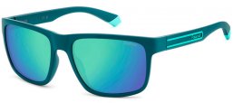 Gafas de Sol - Polaroid - PLD 2157/S - PYW (5Z) MATTE TEAL // GREY MIRROR GREEN POLARIZED