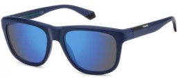 Gafas de Sol - Polaroid - PLD 2163/S - FLL (5X) MATTE BLUE // BLUE MIRROR POLARIZED