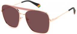 Gafas de Sol - Polaroid - PLD 6201/S/X - 0Y8 (KL) MATTE ROSE GOLD // VIOLET POLARIZED