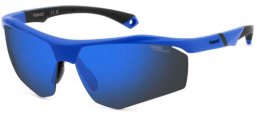 Gafas de Sol - Polaroid - PLD 7055/S - FLL (QG) MATTE BLUE // BLUE MIRROR POLARIZED HIGH CONTRAST