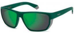 Gafas de Sol - Polaroid - PLD 7057/S - PYW (5Z) MATTE TEAL // GREY MIRROR GREEN POLARIZED