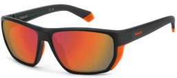 Gafas de Sol - Polaroid - PLD 7057/S - RC2 (OZ) MATTE BLACK ORANGE // RED MIRROR POLARIZED