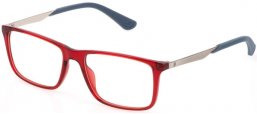 Gafas Junior - Police Junior - VK119 - 0929  SHINY TRANSPARENT RED