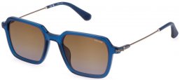 Lunettes de soleil - Police - SPLL10 - 0892  SHINY TRANSPARENT BLUE // BROWN GRADIENT BLUE