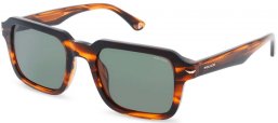 Gafas de Sol - Police - SPLN36 - 0836 SHINY STRIPED BROWN // GREEN