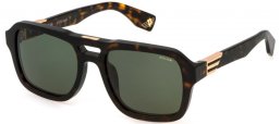 Gafas de Sol - Police - SPLN65 - 0722  SHINY DARK HAVANA // GREEN