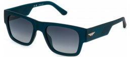 Gafas de Sol - Police - SPLP23 - U58P  MATTE TRANSPARENT BLUE // SMOKE GRADIENT POLARIZED