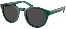 Gafas de Sol - POLO Ralph Lauren - PH4192 - 608487  SHINY TRANSPARENT GREEN // DARK GREY