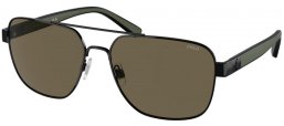 Gafas de Sol - POLO Ralph Lauren - PH3154 - 9258/3 SHINY BLACK / BROWN