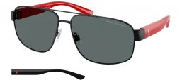 Gafas de Sol - POLO Ralph Lauren - PH3156 - 922381  SEMI SHINY BLACK // DARK GREY POLARIZED