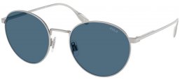 Gafas de Sol - POLO Ralph Lauren - PH3158 - 942380  BRUSHED SILVER // DARK BLUE