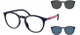 Gafas de Sol - POLO Ralph Lauren - PH4183U - 601587  MATTE NAVY BLUE // CLEAR