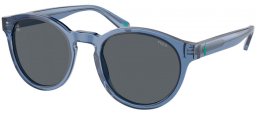 Gafas de Sol - POLO Ralph Lauren - PH4192 - 609287  SHINY TRANSPARENT BLUE // LGHT GREY