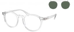 Gafas de Sol - POLO Ralph Lauren - PH4218 - 533171  SHINY CRYSTAL // CLEAR + CLIP ON GREEN BOTTLE