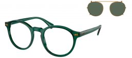 Gafas de Sol - POLO Ralph Lauren - PH4218 - 618671  SHINY TRANSPARENT GREEN // CLEAR + CLIP ON GREEN BOTTLE