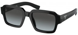 Gafas de Sol - Prada - SPR 02ZS - 1AB06T BLACK // DARK GREY GRADIENT