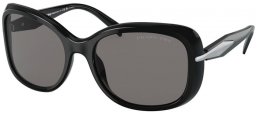 Gafas de Sol - Prada - SPR 04ZS - 1AB5Z1 BLACK // DARK GREY POLARIZED