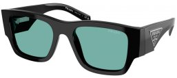 Gafas de Sol - Prada - SPR 10ZS - 16K40K  BLACK // GREEN PETROLEUM