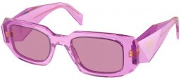 Gafas de Sol - Prada - SPR 17WS - 13R07Q  TRANSPARENT AMETHYST // DARK VIOLET MIRROR INSIDE SILVER