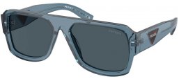 Gafas de Sol - Prada - SPR 22YS - 19O70B  TRANSPARENT GREY // DARK GREY