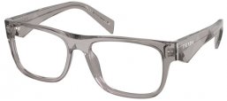 Monturas - Prada - VPR 22ZV - 16Z1O1  TRANSPARENT DARK GREY