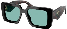 Sunglasses - Prada - SPR 23YS - 26B40K  BLACK // PETROLEUM GREEN