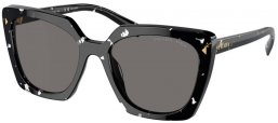 Gafas de Sol - Prada - SPR 23ZS - 15S5Z1  TORTOISE BLACK CRYSTAL // DARK GREY POLARIZED