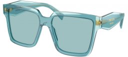 Sunglasses - Prada - SPR 24ZS - 15I02F  PEACOCK SKY // LIGHT BLUE