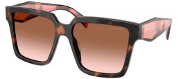 Gafas de Sol - Prada - SPR 24ZS - 23A0A6  TORTOISE POPPY //  BROWN GRADIENT