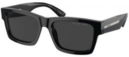 Sunglasses - Prada - SPR 25ZS - 1AB08G  BLACK // BLACK POLARIZED