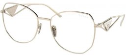 Gafas de Sol - Prada - SPR 57YS - ZVN08N PALE GOLD // CLEAR BLUE LIGHT FILTER