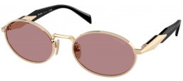 Gafas de Sol - Prada - SPR 65ZS - ZVN20I  PALE GOLD // BROWN LIGHT PURPLE