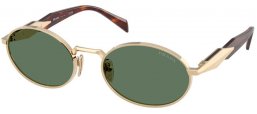 Gafas de Sol - Prada - SPR 65ZS - ZVN70L  PALE GOLD // DARK GREEN