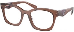 Monturas - Prada - VPR A05V - 17O1O1  TRANSPARENT BROWN