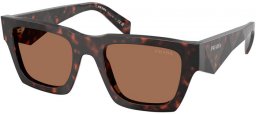 Gafas de Sol - Prada - SPR A06S - 17N06B  TORTOISE ROOT // DARK BROWN