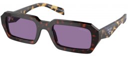 Sunglasses - Prada - SPR A12S - 17N50B  HAVANA // VIOLET SILVER INSIDE MIRROR