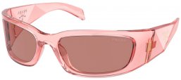 Gafas de Sol - Prada - SPR A14S - 19Q10D  TRANSPARENT PEACH // LIGHT BROWN