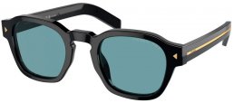 Gafas de Sol - Prada - SPR A16S - 16K04D  BLACK // LIGHT GREEN POLARIZED